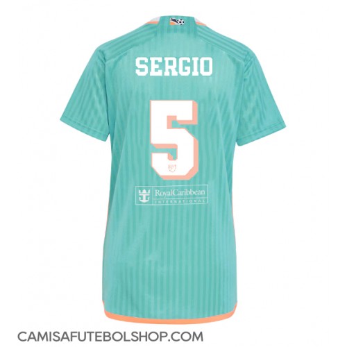 Camisa de time de futebol Inter Miami Sergio Busquets #5 Replicas 3º Equipamento Feminina 2024-25 Manga Curta